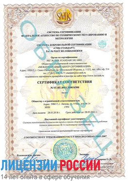 Образец сертификата соответствия Павлово Сертификат OHSAS 18001